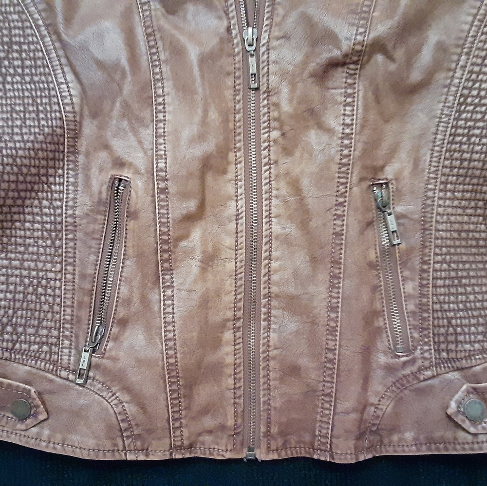 Faux Leather Jacket - Picture 9 of 12